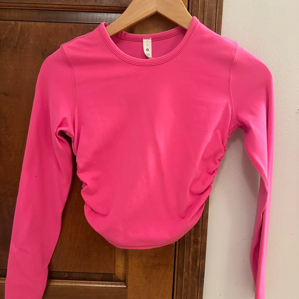 lululemon cropped sinched top